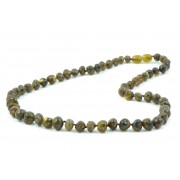 Green Baroque Amber Adult Necklaces
