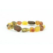 Unpolished Olive Amber Adult Bracelets