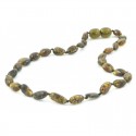 Green Beans Style Amber Teething Necklace